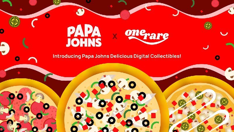 Papa Johns (#PZZA) запускает коллекцию NFT в OneRare, метавселенной глобальной индустрии проду...