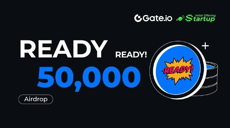 🖼 📈Токен $READY залистили на Gate! 🔤Совершите первую сделку на Gate на сумму не менее 10...