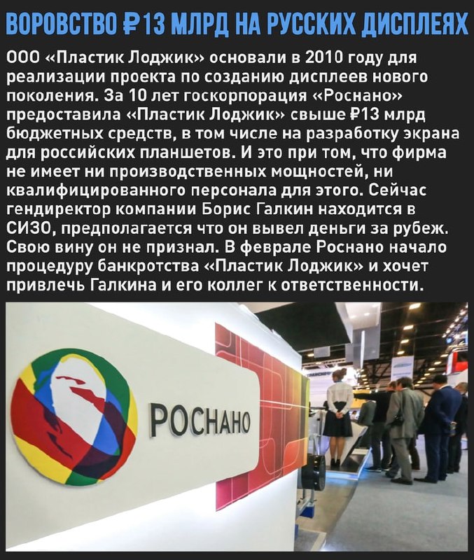 🖼 Никогда такого не было, и вот опять: фирма-пустышка вытянула из Роснано 13 млрд р...