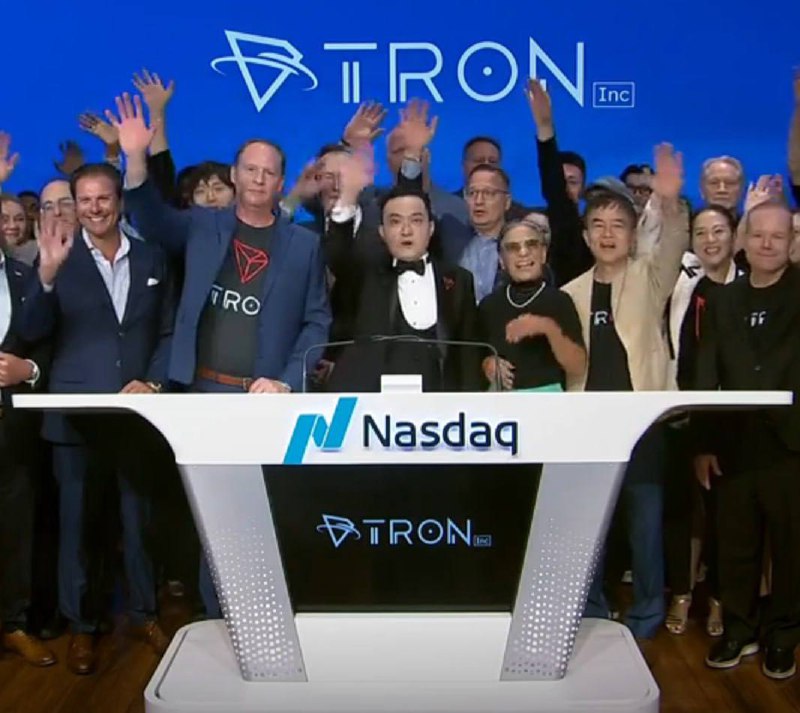 🖼 🪙 TRON Inc Джастина Сана сегодня залистили на NASDAQ.
